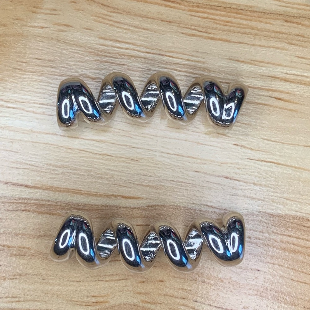 Slinkee Spiral Sterling Silver Bumpers Pendant Bead Sliders